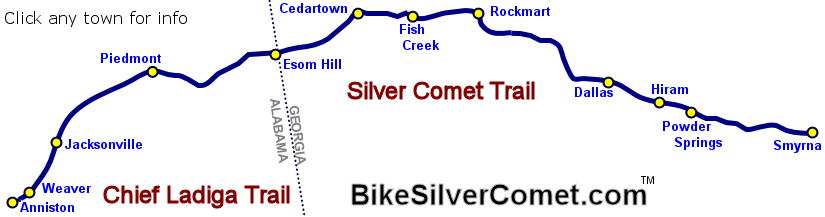 Siver Comet and Chief Ladiga Trails